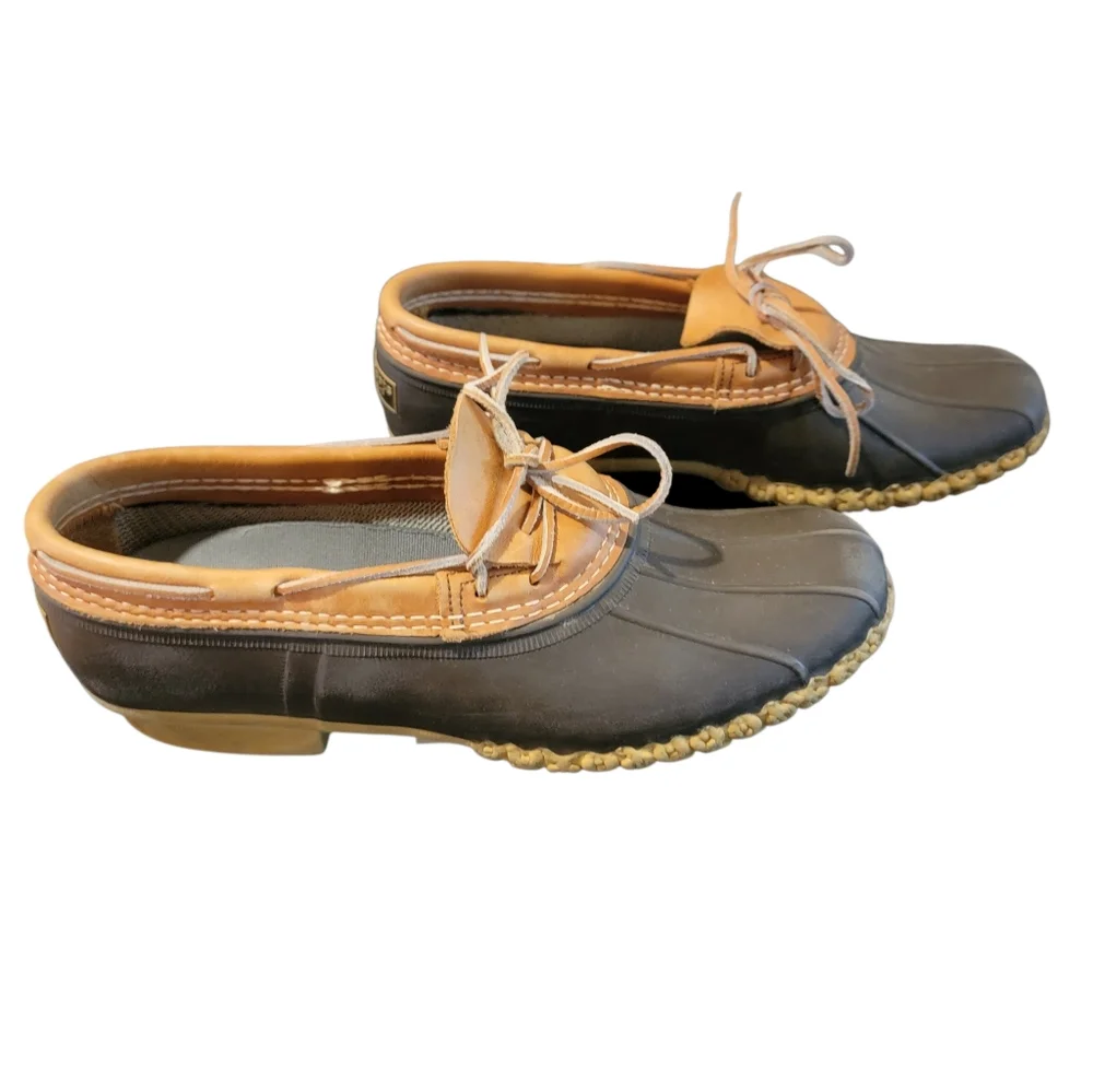 L.L.Bean Low Gumshoe Rubber Moc Duck Boots 12N‎